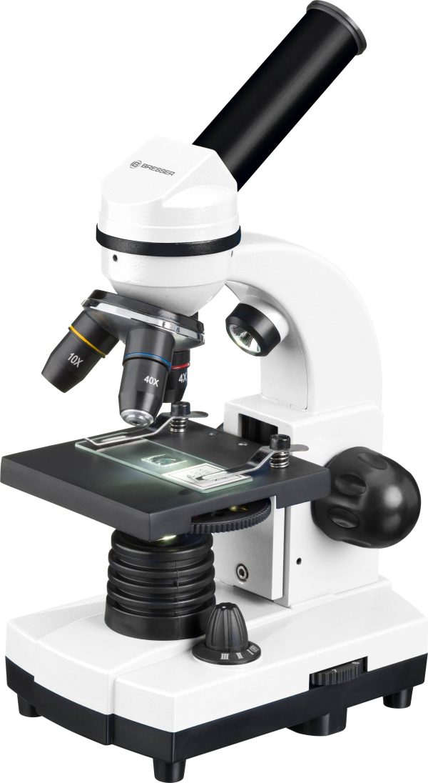 Bresser Optik 8855610GYE000 Biolux SEL Mikroskop dla dzieci jednookularowy 1600 x światło odbite, światło przechodzące