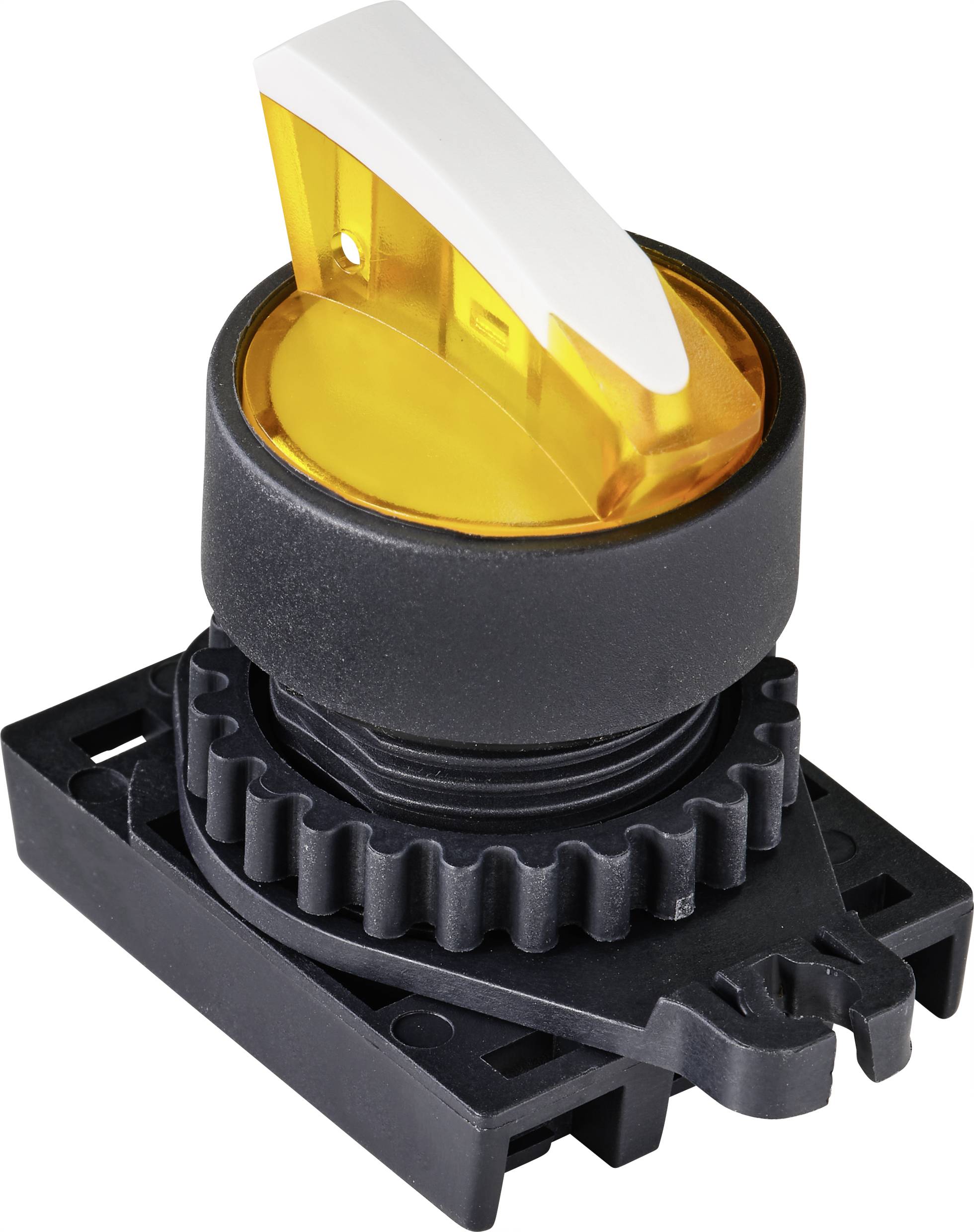 TRU COMPONENTS TC-9860184 S2SRN-L5Y Przełącznik ścienny blokada żółty 2 x 60 ° 1 szt. - obrazek 1