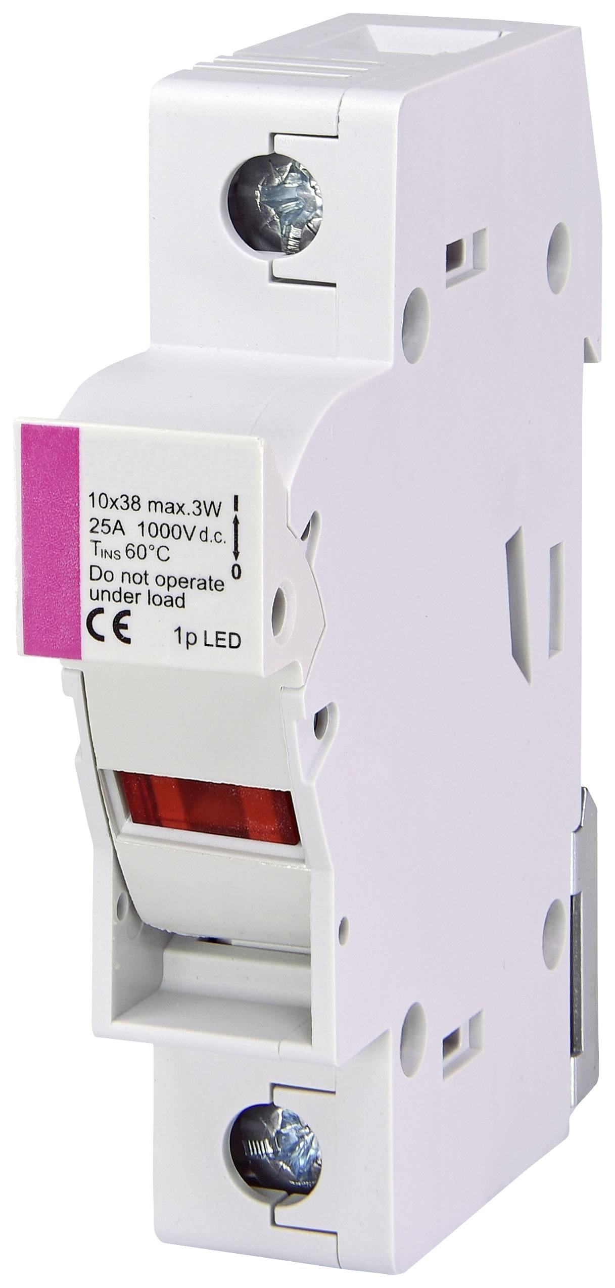 ETI Elektrotechnik 002540211 EFH 10 DC 1p LED Uchwyt bezpiecznika ze wskaźnikiem stanu Kompatybilne bezpieczniki 10,3 x - obrazek 1