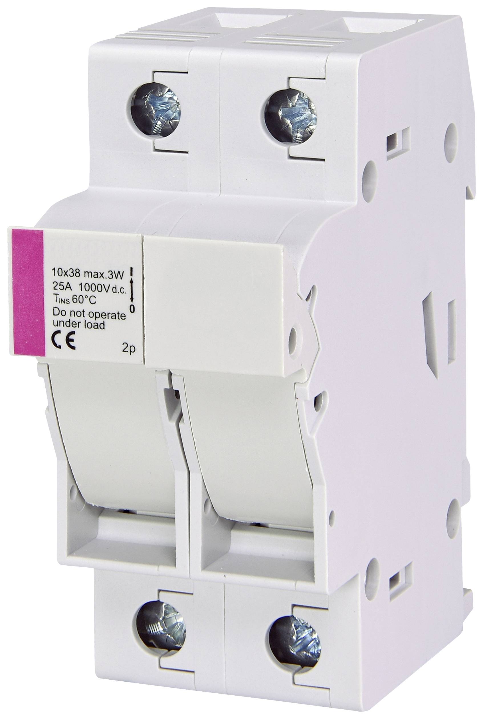 ETI Elektrotechnik 002540203 EFH 10 DC 2p Uchwyt bezpiecznika Kompatybilne bezpieczniki 10,3 x 38 mm 25 A 1000 V 1 szt. - obrazek 1