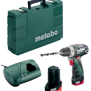 Wiertarko-wkrętarka akumulatorowa Metabo PowerMaxx BS 600080500 10.8 V 2.0 Ah zaw. 2 akumulatory, zaw. ładowarkę, zaw. w Wiertarko-wkrętarka akumulatorowa Metabo PowerMaxx BS 600080500 10.8 V 2.0 Ah zaw. 2 akumulatory, zaw. ładowarkę, zaw. w
