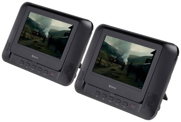 Denver MTW-793 Przenośny odtwarzacz DVD 17.78 cm 7 cal EEK: D (A – G) zasilanie akumulatorowe, zawiera kabel samochodowy