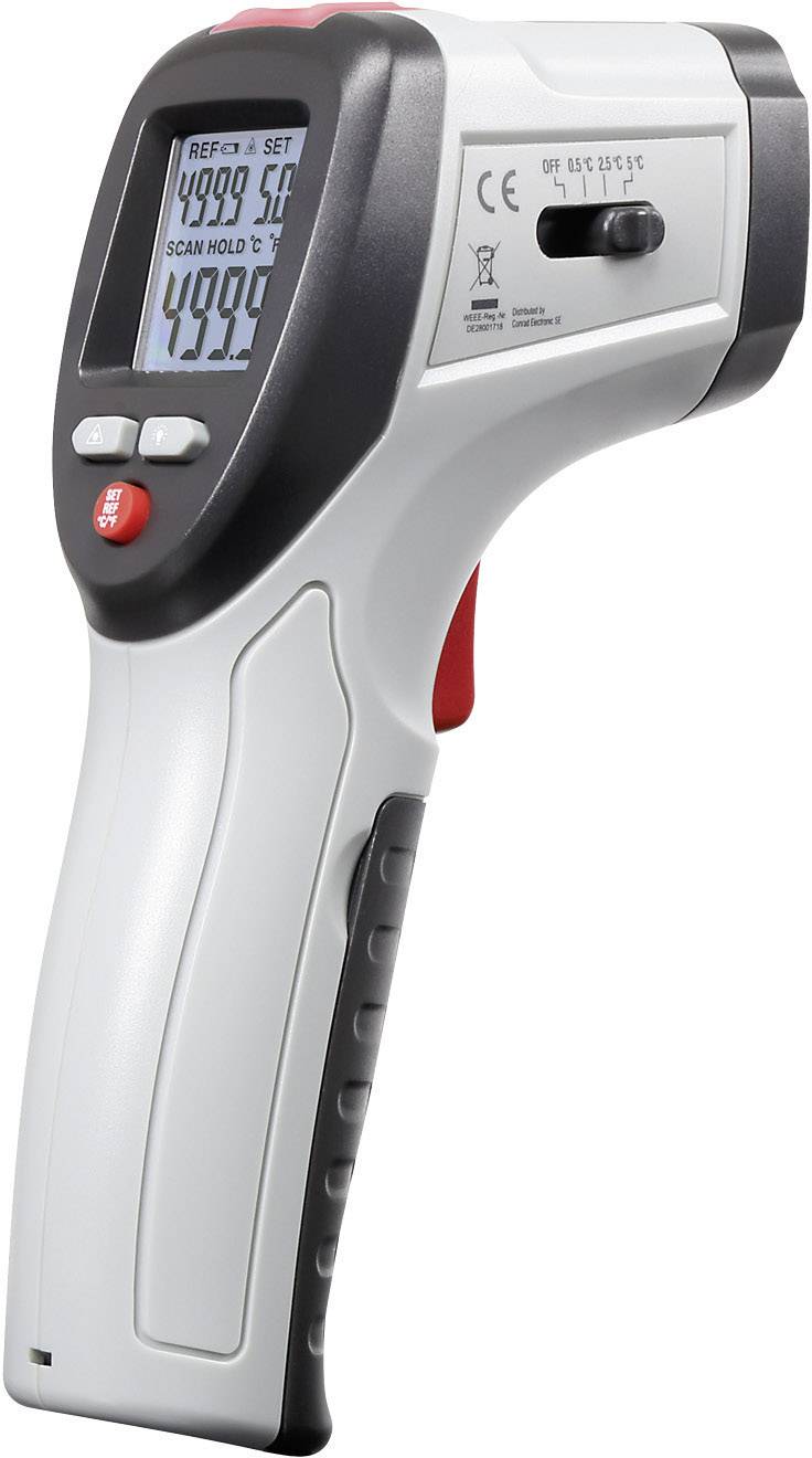 VOLTCRAFT IRF 260-10S Pirometr Kalibracja (ISO) Optyka 10:1 -50 - +260 °C Termometr bezdotykowy - obrazek 1
