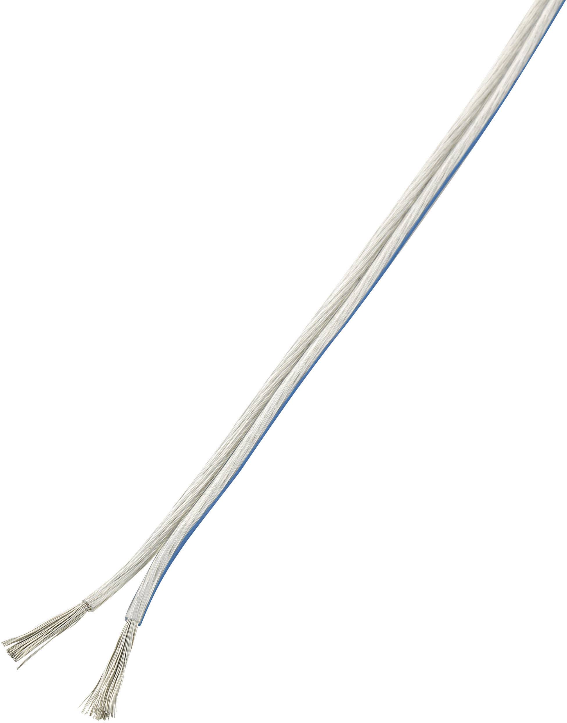 Przewód głośnikowy TRU COMPONENTS 1570289, 2 x 0.75 mm², przeźroczysty, 10 m - obrazek 1