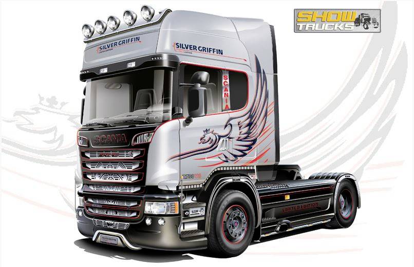 Modelu samochodu ciężarowego do sklejania Italeri Scania R730 Streamline 4x2 3906 1:24 - obrazek 1