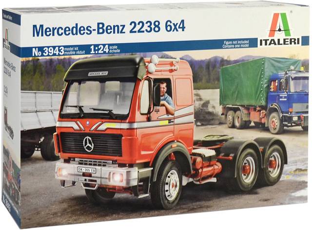 Modelu samochodu ciężarowego do sklejania Italeri Mercedes-Benz 2238 6x4 3943 1:24 - obrazek 1
