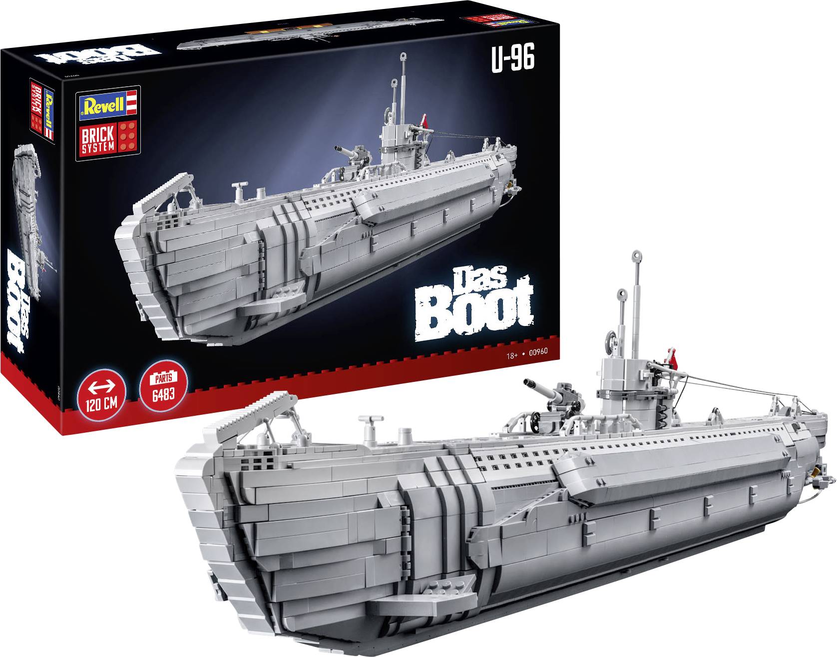 Zestaw konstrukcyjny Revell U-Boot - Brick System 00960 - obrazek 1