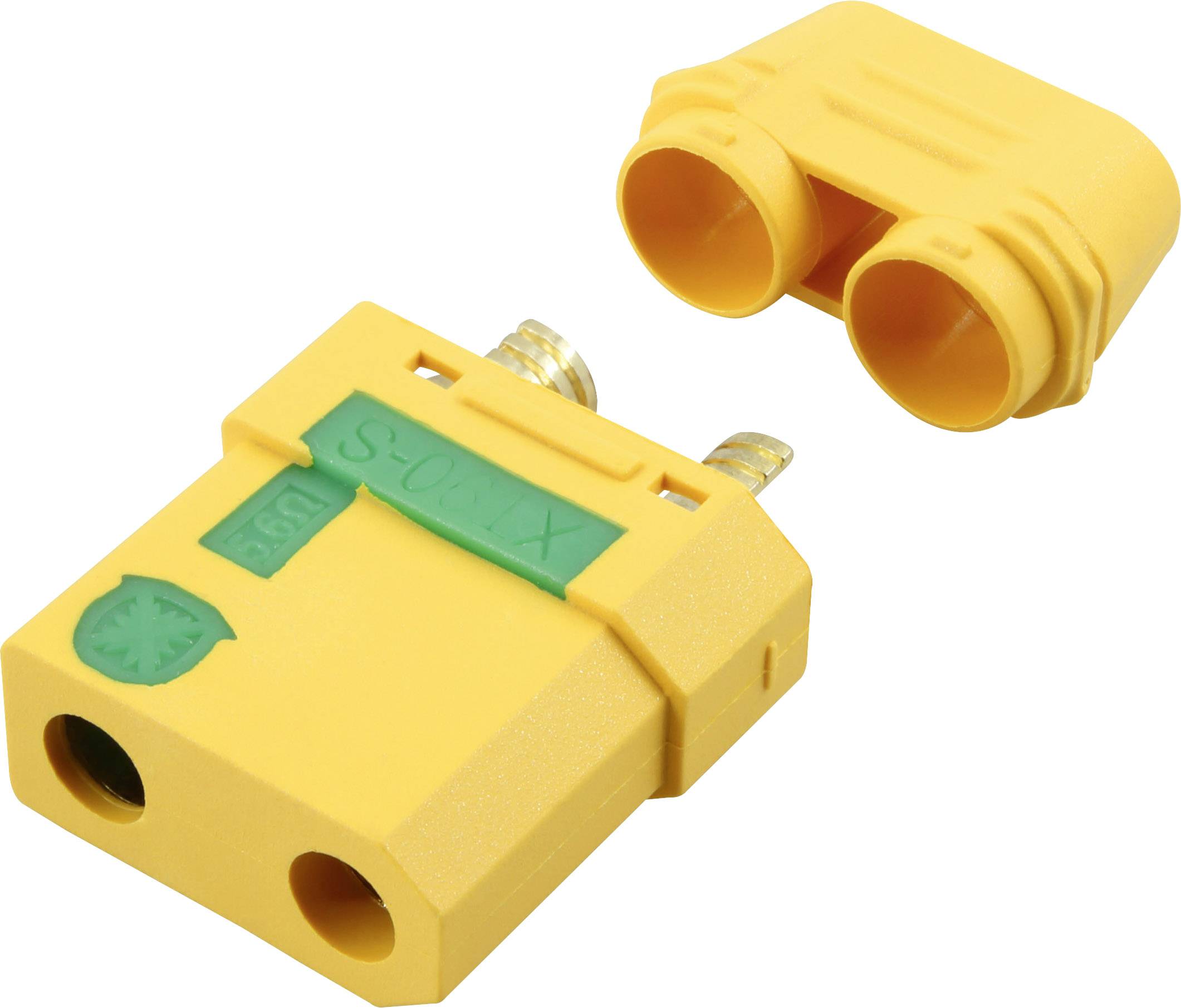 Złącze żeńskie akumulatora XT90-S Reely RE-6685311 pozłacane, zawiera anty blitz 1 szt. - obrazek 1