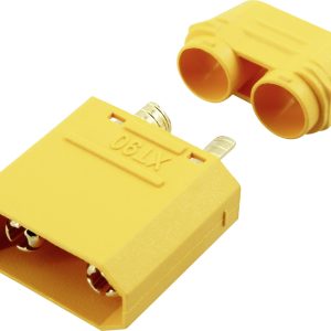 Złącze męskie akumulatora XT90-S Reely RE-6702312 pozłacane 1 szt. Złącze męskie akumulatora XT90-S Reely RE-6702312 pozłacane 1 szt.