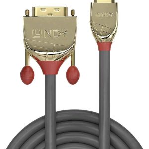 Kabel HDMI LINDY LINDY 2m Gold HDMI an DVI-D-Kabel 36195, HDMI-A do DVI 18+1 pin, 2.00 m