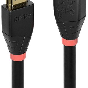 LINDY HDMI kabel Wtyczka HDMI-A, Wtyczka HDMI-A 25.00 m czarny 41074 4K UHD Kabel HDMI