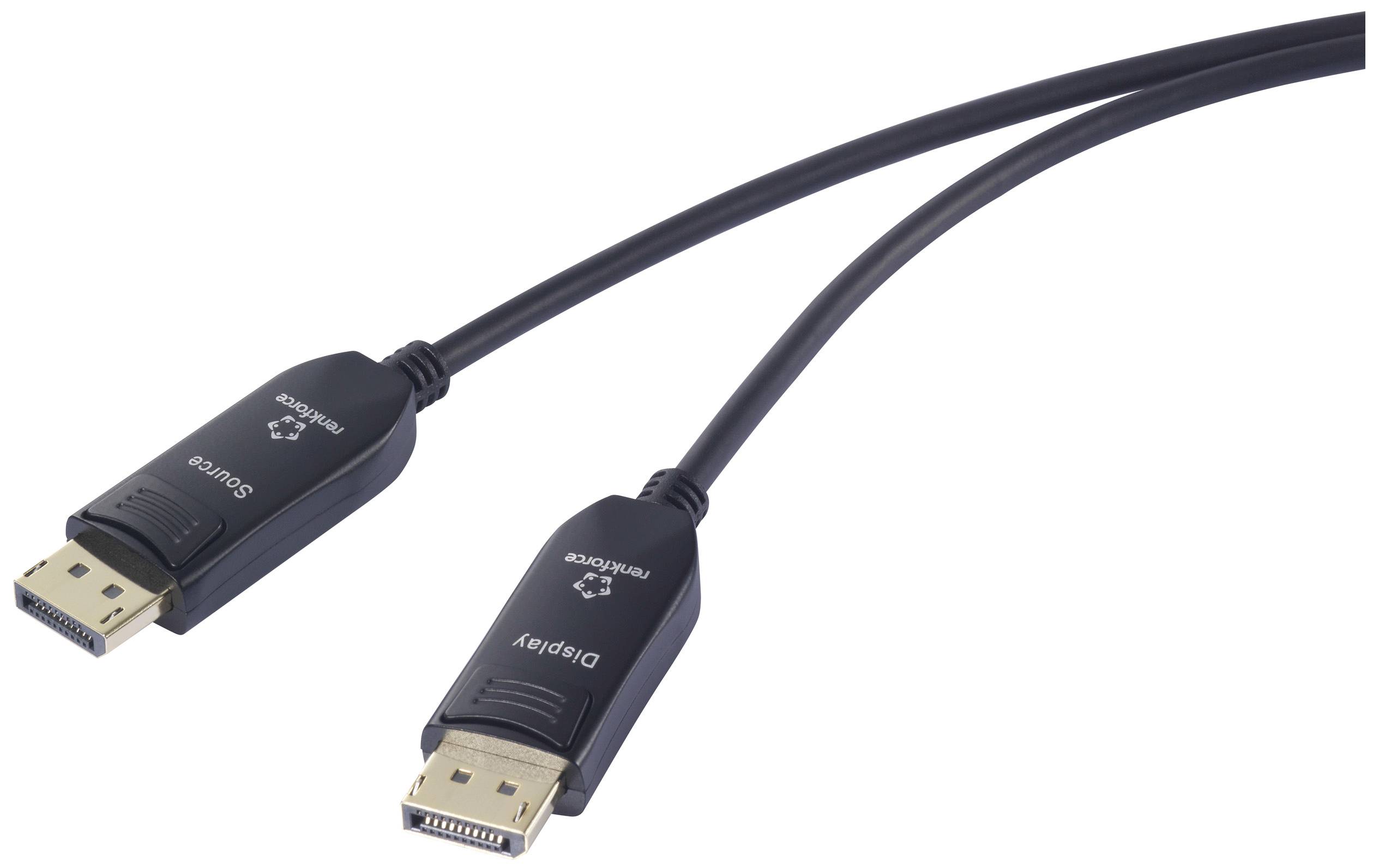 Kabel DisplayPort DisplayPort 2.1 Renkforce RF-6117768, DisplayPort na DisplayPort, 15.00 m - obrazek 1