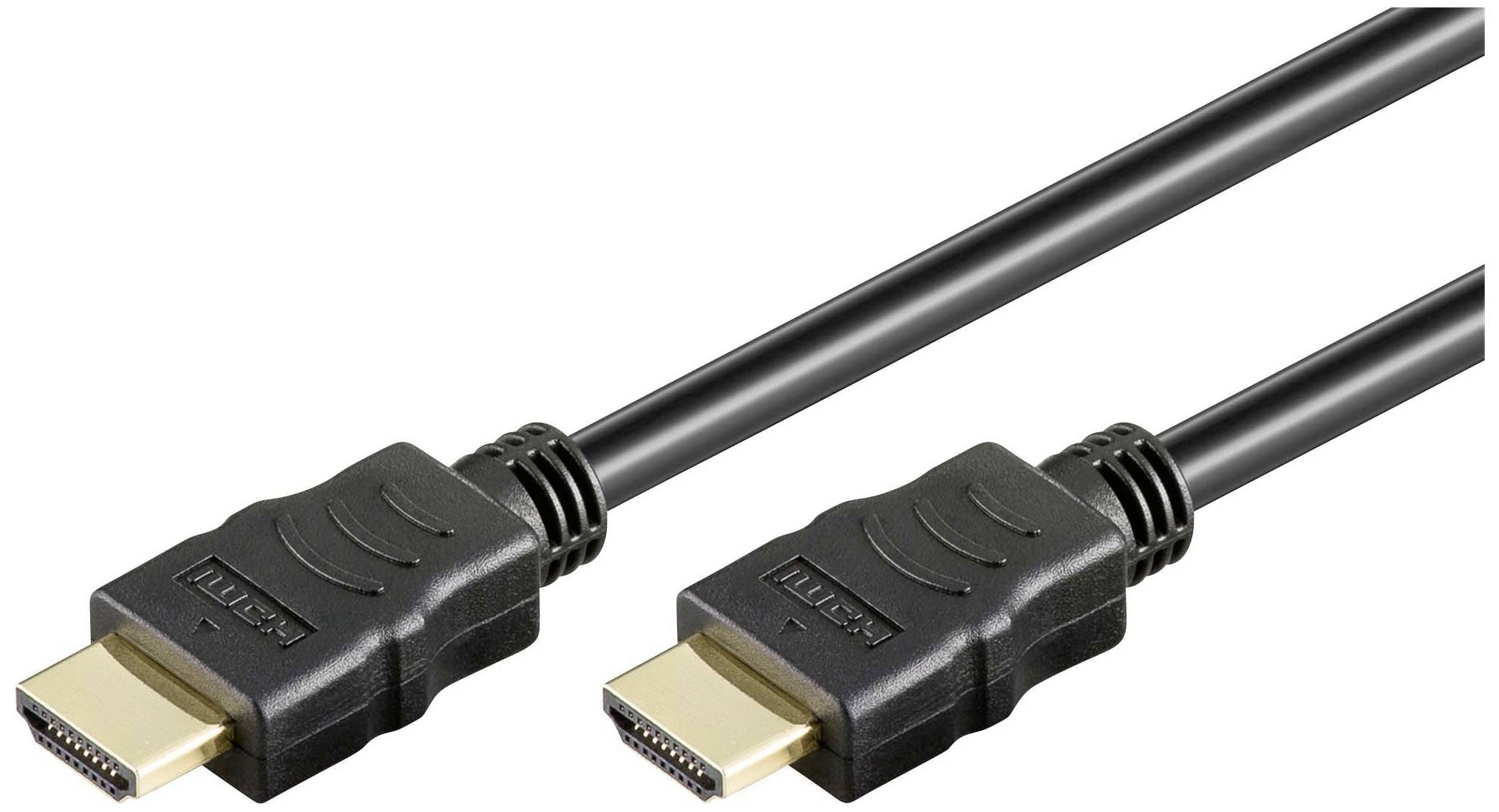 Goobay HDMI kabel Wtyczka HDMI-A 10 m czarny 61163 4K UHD Kabel HDMI - obrazek 1
