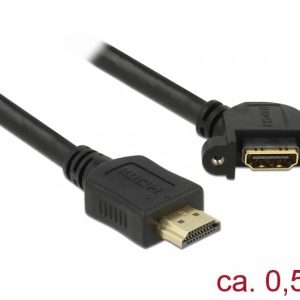 Kabel HDMI Delock 85467 85467, HDMI-A do HDMI-A, 0.5 m