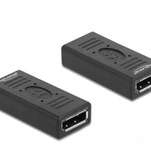 Delock DisplayPort adapter Gniazdo DisplayPort 0 mm czarny 66643 4K UHD Kabel DisplayPort
