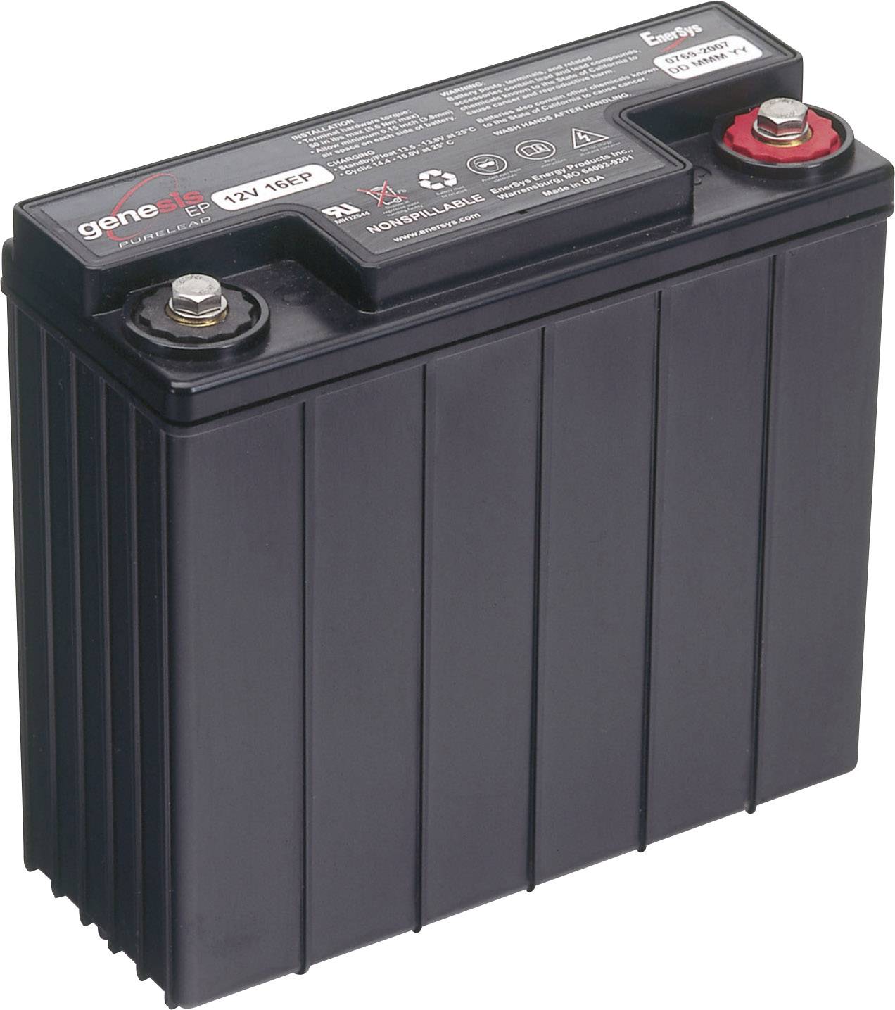 Akumulator ołowiowy EnerSys Genesis 12EP16 G16EP 0769-2007, AGM, 12 V, 16 Ah - obrazek 1