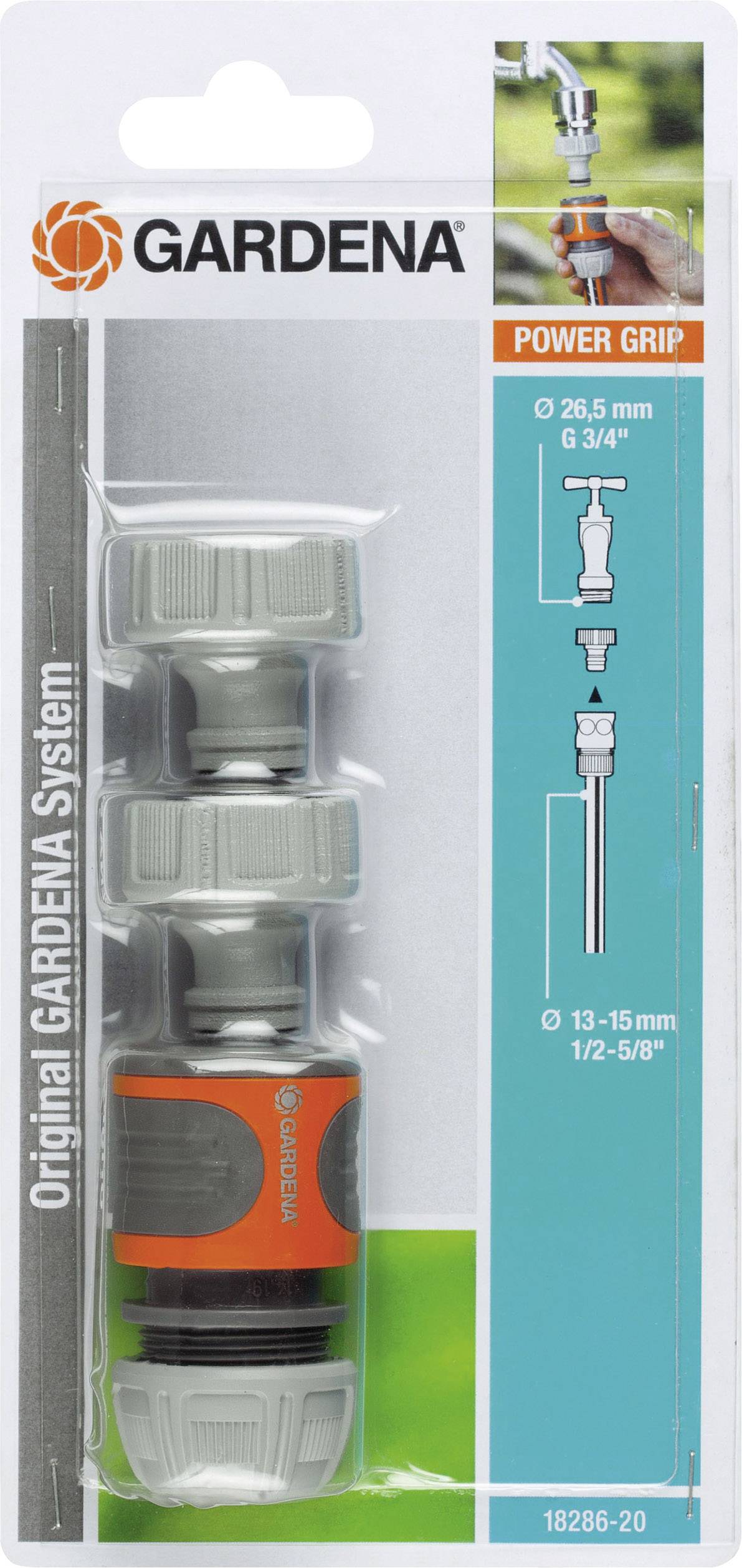 Połączenie do kranu GARDENA 18286-20 13 mm (1/2") Ø, 24,2 mm (3/4") IG - obrazek 1