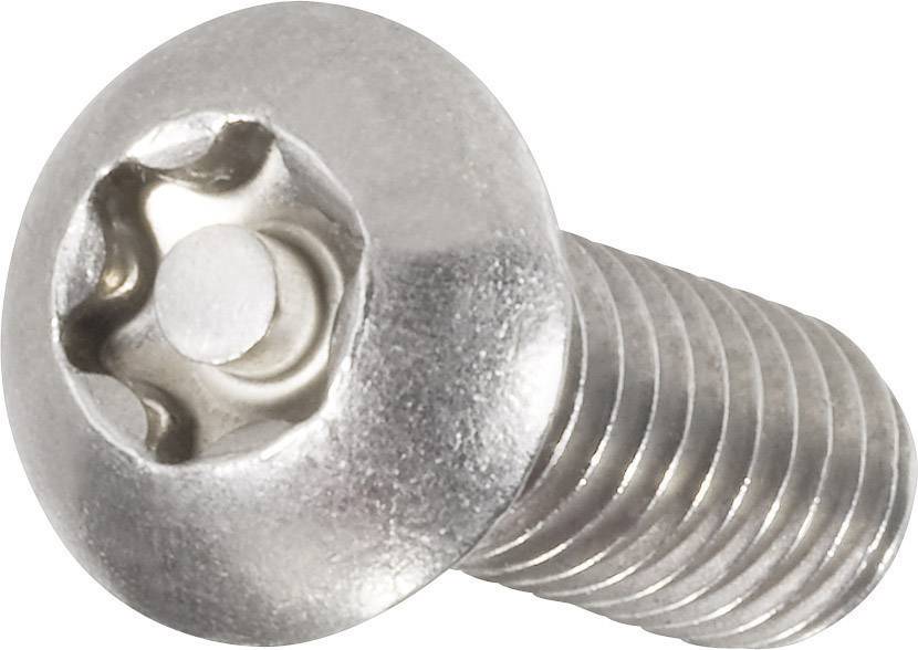 Wkręt soczewkowy zabezpieczający Toolcraft, M4x16, ISO 7380, 10 szt. - obrazek 1