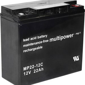 Akumulator ołowiowy multipower PB-12-22-M5 MP22-12C, AGM, 12 V, 22 Ah Akumulator ołowiowy multipower PB-12-22-M5 MP22-12C, AGM, 12 V, 22 Ah