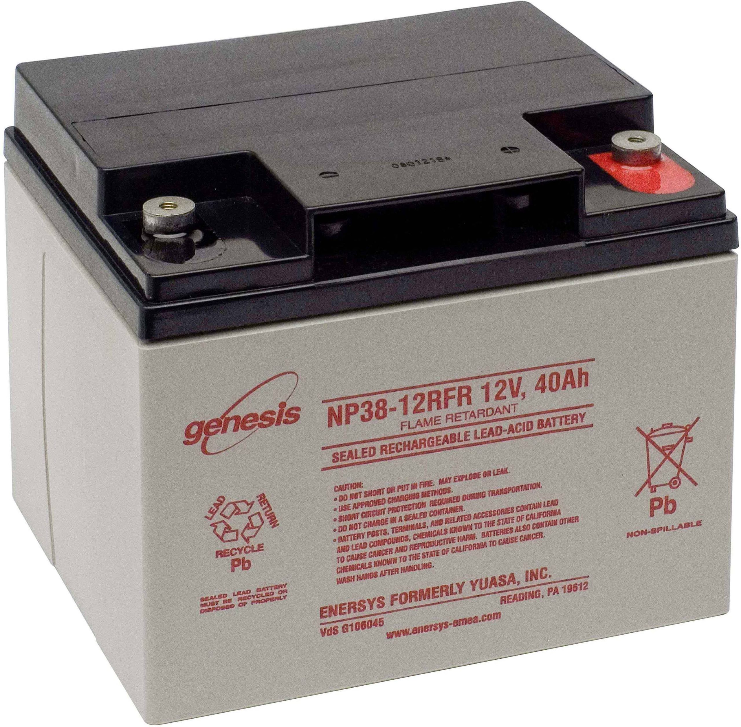 Akumulator ołowiowy EnerSys Hawker Genesis NP38-12, AGM, 12 V, 38 Ah - obrazek 1
