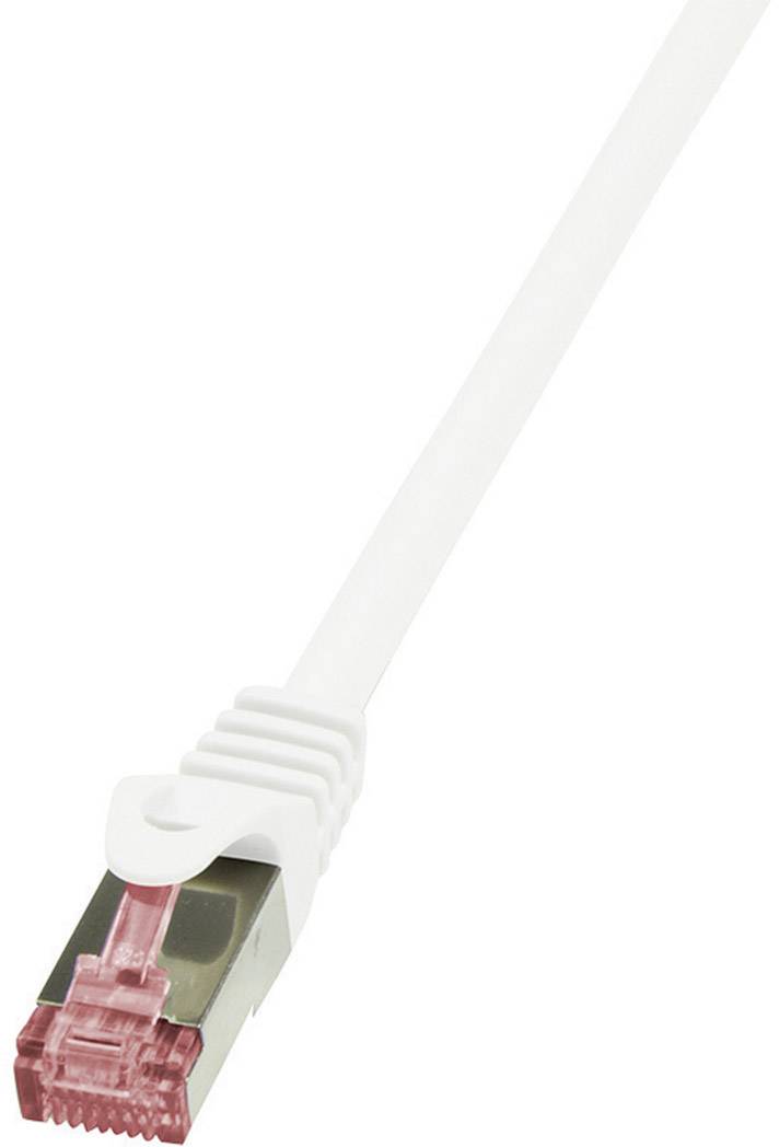 kabel LAN LogiLink CQ2121S, 1 szt., RJ45, CAT 6, S/FTP, 30.00 m, biały - obrazek 1