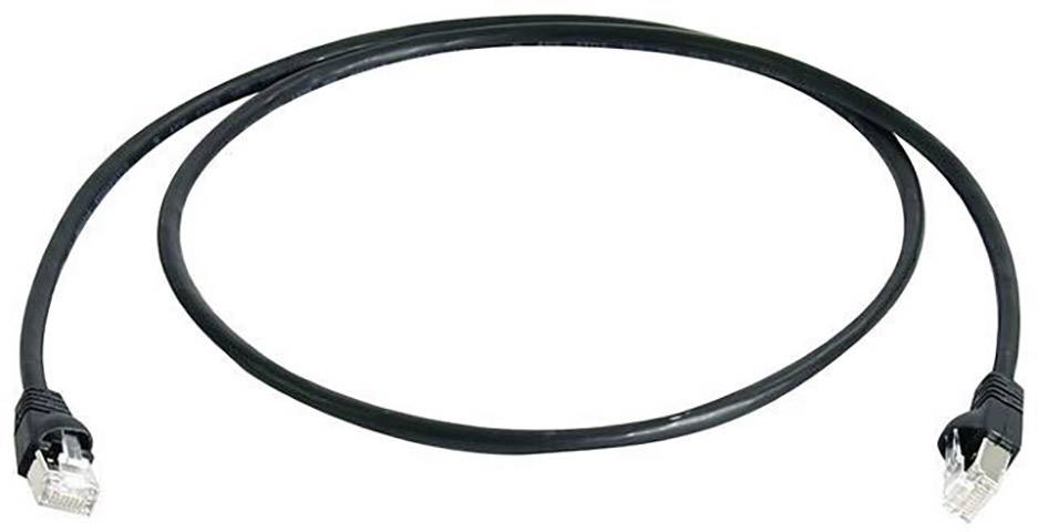 kabel LAN Telegärtner 100008467, 3 m, RJ45, CAT 6a, S/FTP, 3.00 m, czarny - obrazek 1