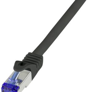 kabel LAN LogiLink C6A093S, 1 szt., RJ45, CAT 6a, S/FTP, 10.00 m, czarny kabel LAN LogiLink C6A093S, 1 szt., RJ45, CAT 6a, S/FTP, 10.00 m, czarny