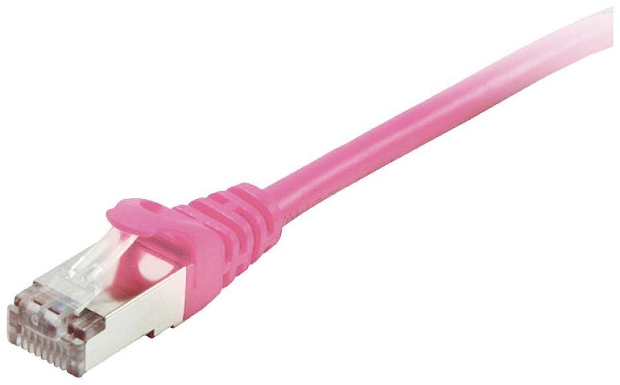 kabel LAN Equip 605582, 1 szt., RJ45, CAT 6, S/FTP, 3.00 m, różowy - obrazek 1