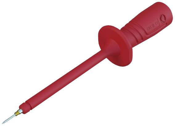 Sonda pomiarowa SKS Hirschmann PRUEF 2610 FT, 0,75 x 4 x 8mm, 4 A, czerwona - obrazek 1