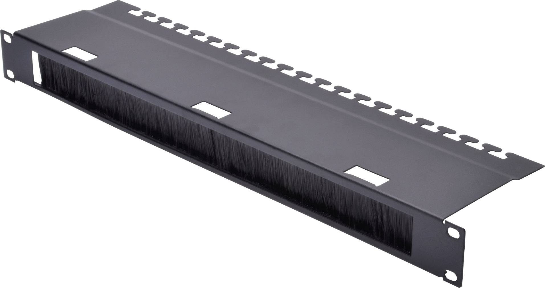 Digitus DN-19 ORG-3U-SW 19 cal Organizer do kabli 1 U czarny (ral 9005) - obrazek 1