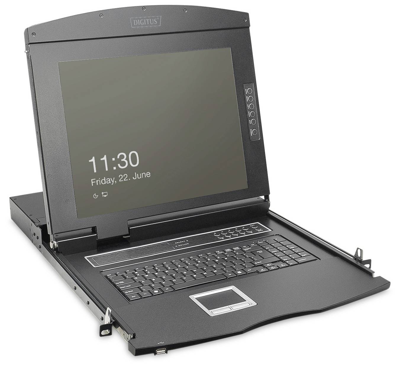 Konsola KVM, HDMI Digitus DS-72221-6US, Myszka, Klawiatura, 1920 x 1080 Pixel, Ilość przełączalnych PC: 8 - obrazek 1