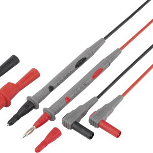 VOLTCRAFT TL 88-4 Zestaw przewodów pomiarowych bezpiecznych złącze męskie, lamelkowe 4 mm sonda 1.80 m czarny, czerwony VOLTCRAFT TL 88-4 Zestaw przewodów pomiarowych bezpiecznych złącze męskie, lamelkowe 4 mm sonda 1.80 m czarny, czerwony
