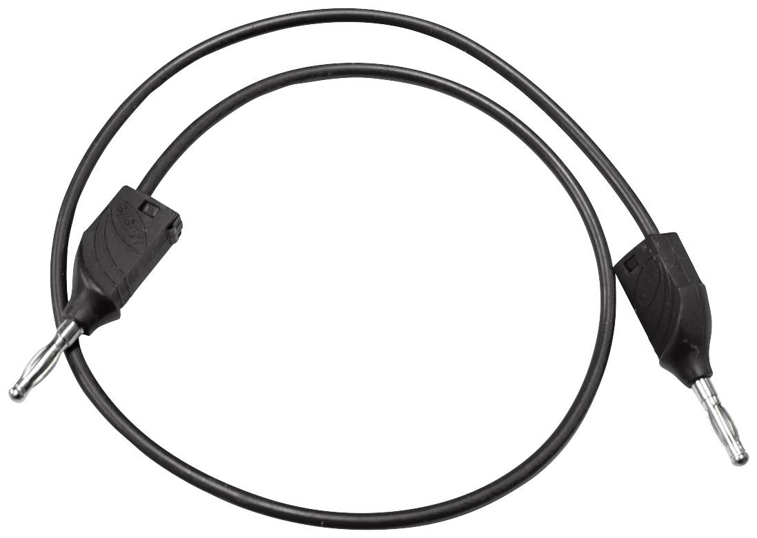Mueller Electric BU-2929-M-39-0 Przewód pomiarowy złącze męskie bananowe 4 mm złącze męskie bananowe 4 mm 0.99 m czarny - obrazek 1