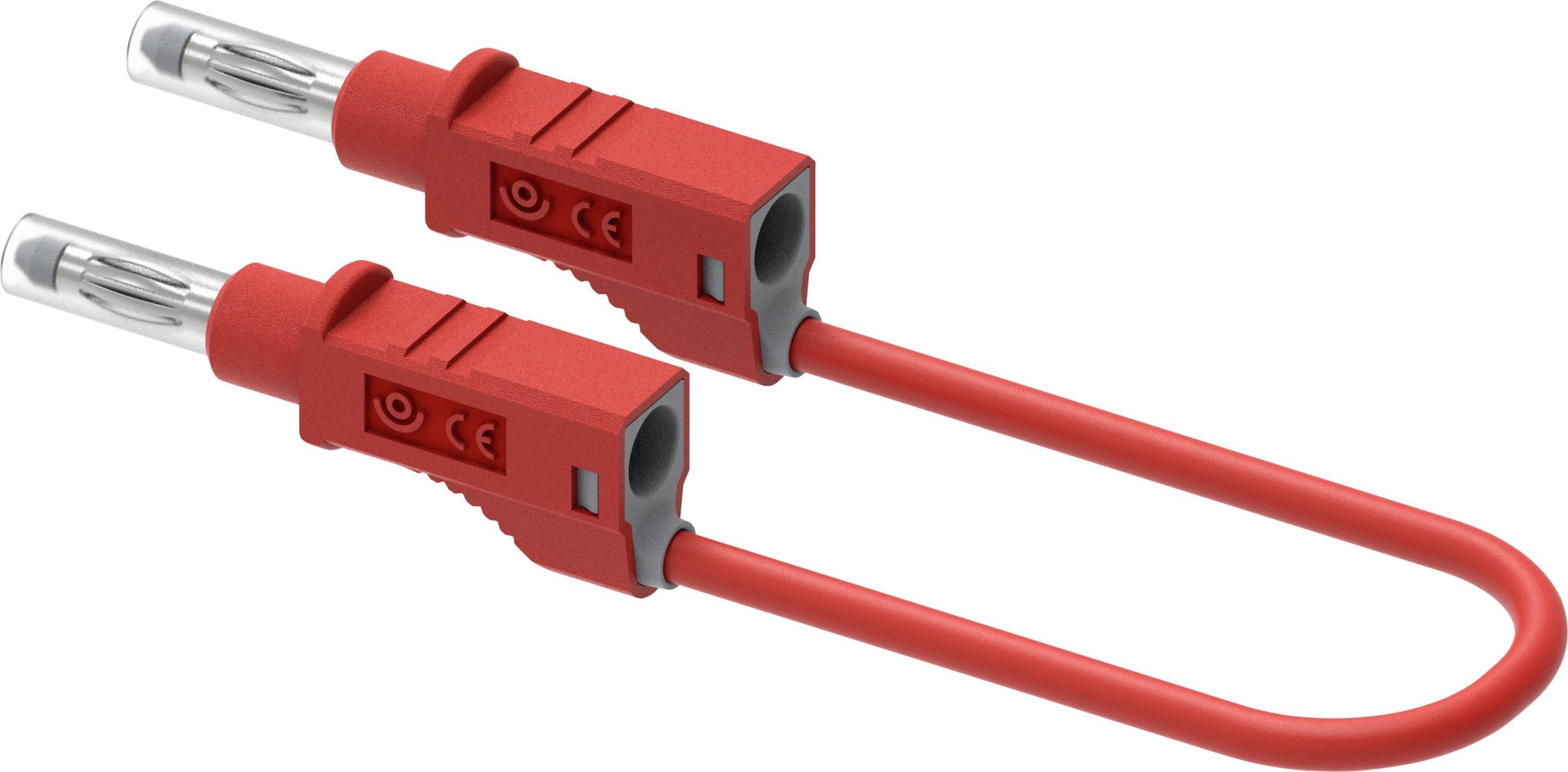 Electro PJP 2210/600V-CD1-100R Przewód pomiarowy złącze męskie 4 mm 100 cm czerwony 1 szt. - obrazek 1