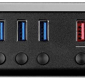 LINDY 43371 USB-Hub 8 USB-A USB 3.0 5 GBit/s czarny 43371