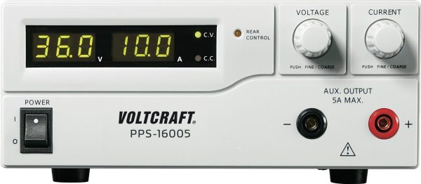 Zasilacz laboratoryjny regulowany VOLTCRAFT PPS-16005 1 – 36 V/DC 0 – 10 A 360 W