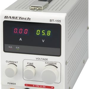 Zasilacz laboratoryjny regulowany Basetech BT-155 0 – 15 V/DC 0 – 5 A 75 W Zasilacz laboratoryjny regulowany Basetech BT-155 0 – 15 V/DC 0 – 5 A 75 W