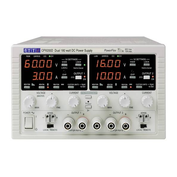 Zasilacz laboratoryjny regulowany Aim TTi CPX200D 0 – 60 V/DC 0 – 10 A 360 W Kalibracja (DAkkS)