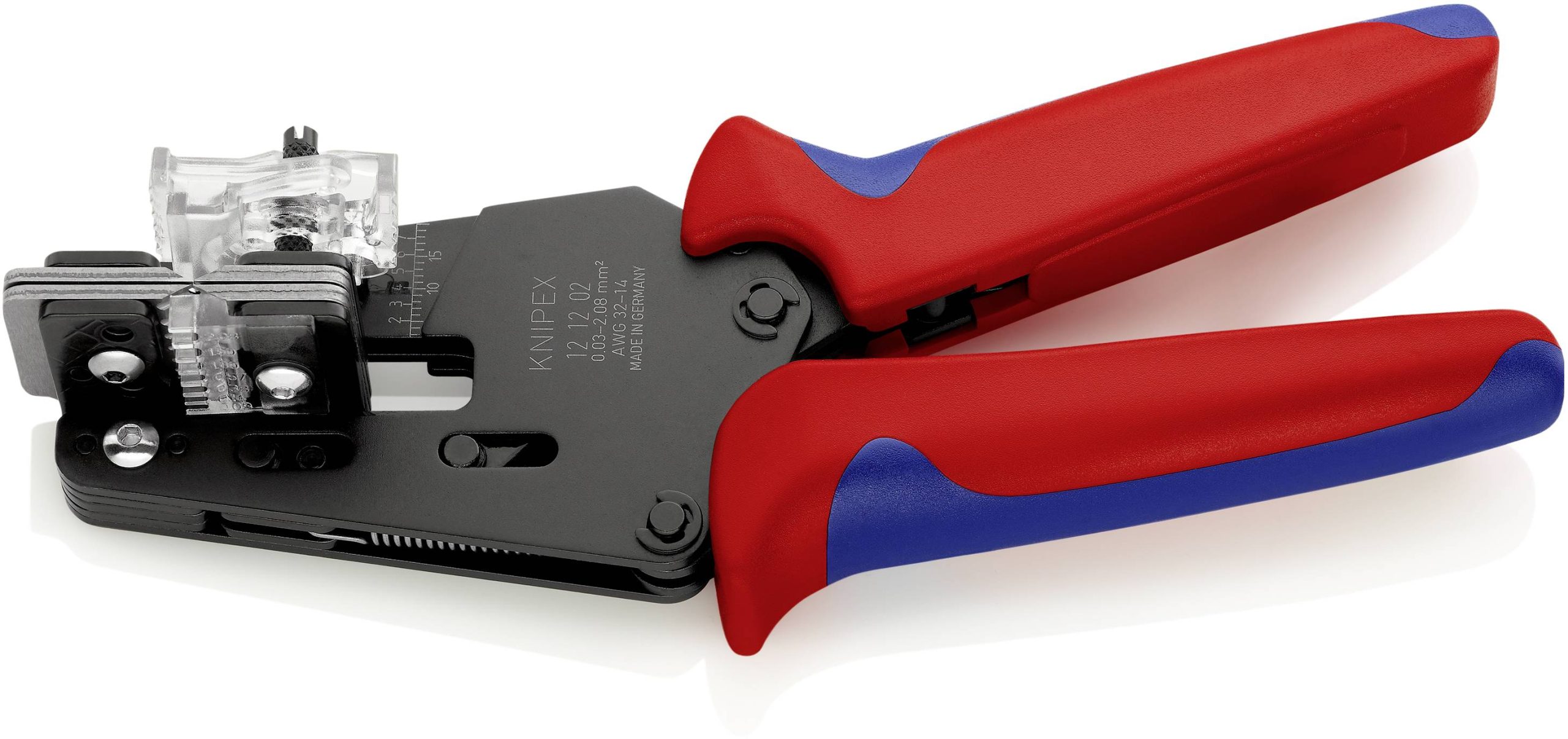 Ściągacz izolacji Knipex 12 12 02, 0.03 do 2.08 mm², AWG 14 do 32 - obrazek 1