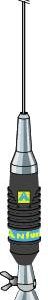 Midland T638.06 Funk 150 Antena przenośna do CB Rodzaj Lambda 1/4