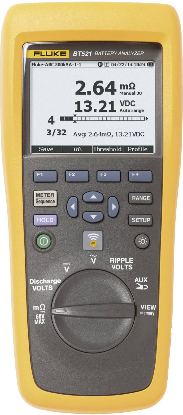 Tester akumulatorów, z miernikiem cęgowym Fluke i410, bateriami testowymi i akumulatorami Fluke BT521