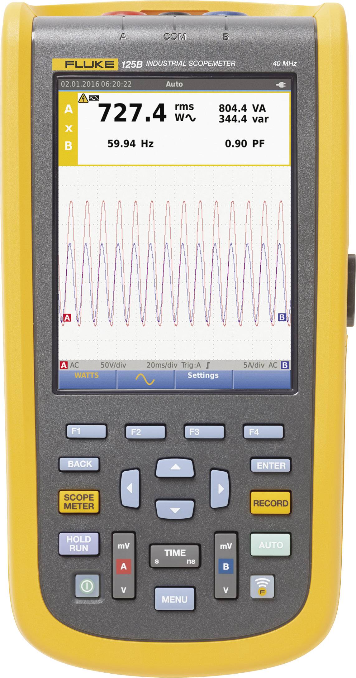 Oscyloskop ręczny Fluke 124B/EU/S 40 MHz 4 GSa/s - obrazek 1