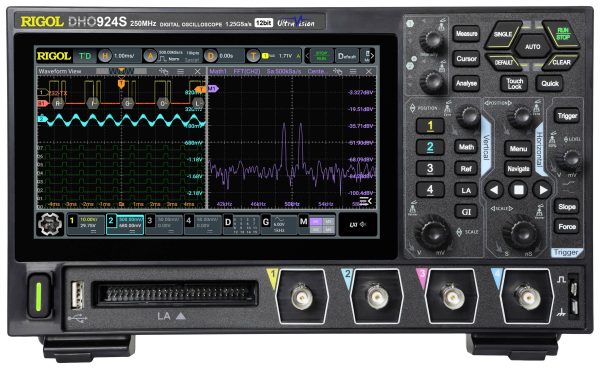 Oscyloskop cyfrowy Rigol DHO924S 250 MHz 1.25 GSa/s Kalibracja (DAkkS)
