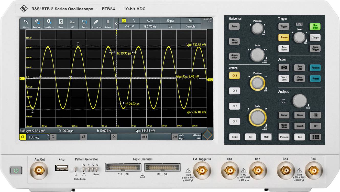 Oscyloskop cyfrowy Rohde & Schwarz R&S®RTB22-100 100 MHz - obrazek 1