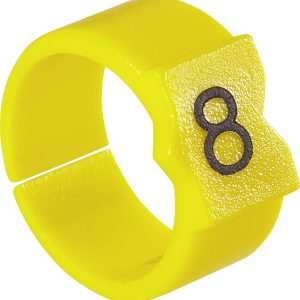 Oznacznik kablowy TE Connectivity STD12Y-1 9-1768044-9, polioksymetylen, 4.50 do 6 mm, 30 szt.