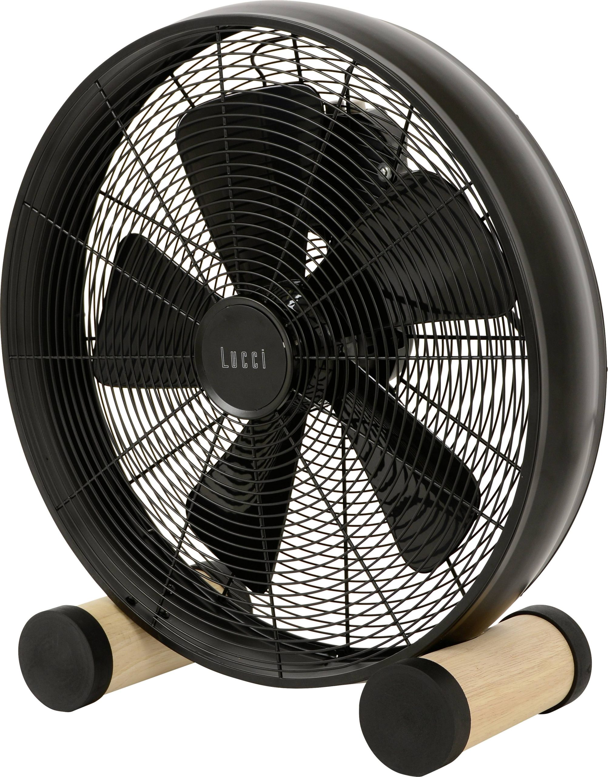 Lucci AIR Breeze Wentylator podłogowy 60 W (Ø x W) 40 cm x 460 mm czarny, drewno tryb zimowy - obrazek 1