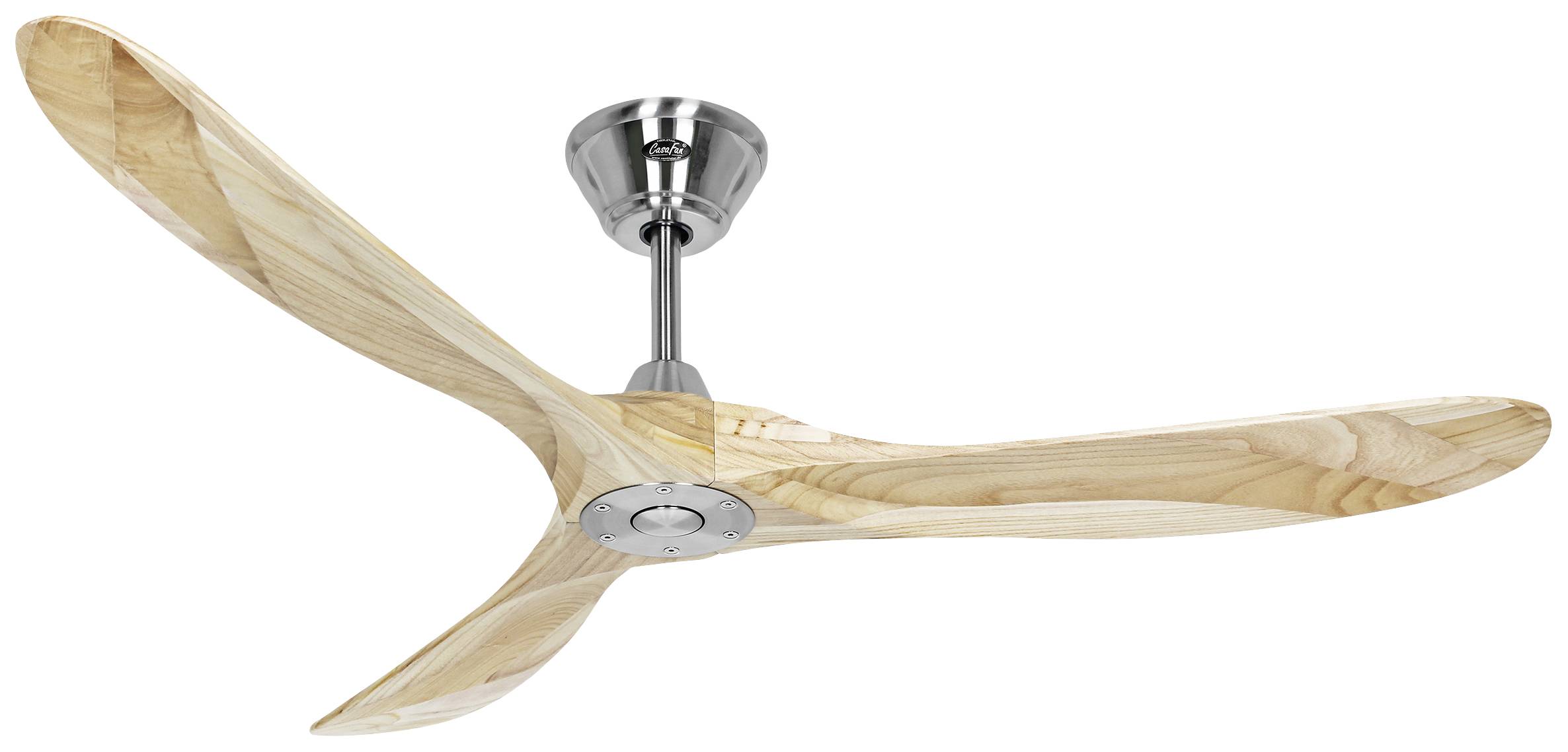 CasaFan ECO GENUINO 152 BN-NT Wentylator sufitowy 16.6 W (Ø x W) 1520 mm x 285 mm chrom pilot zdalnego sterowania, tryb - obrazek 1