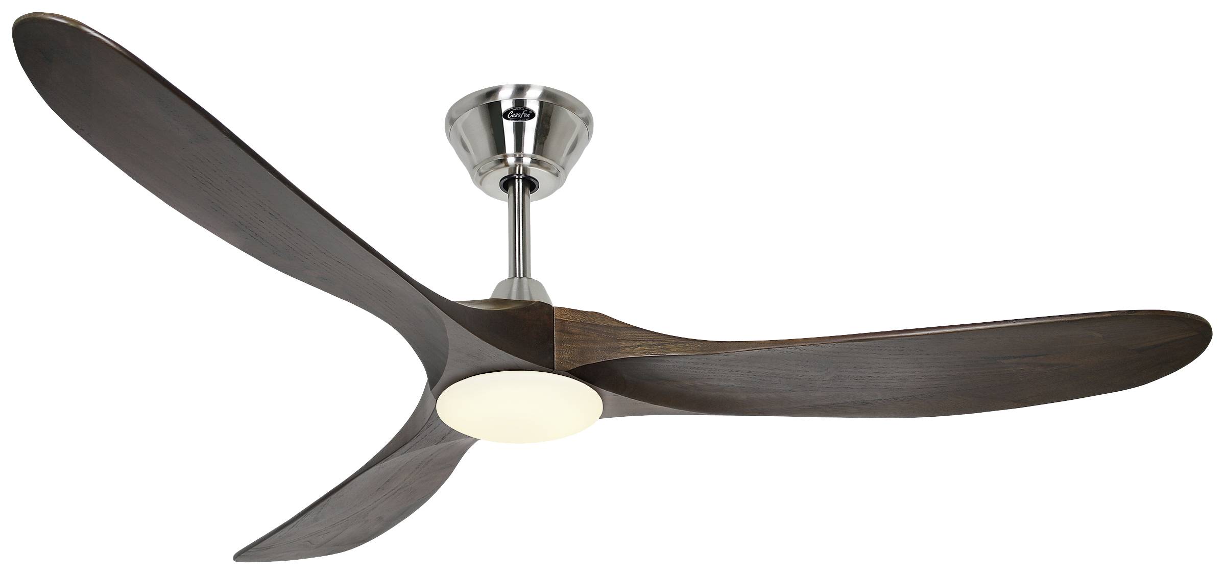 CasaFan ECO GENUINO-L 152 BN-NB Wentylator sufitowy 16.5 W (Ø x W) 1520 mm x 340 mm chrom pilot zdalnego sterowania, try - obrazek 1
