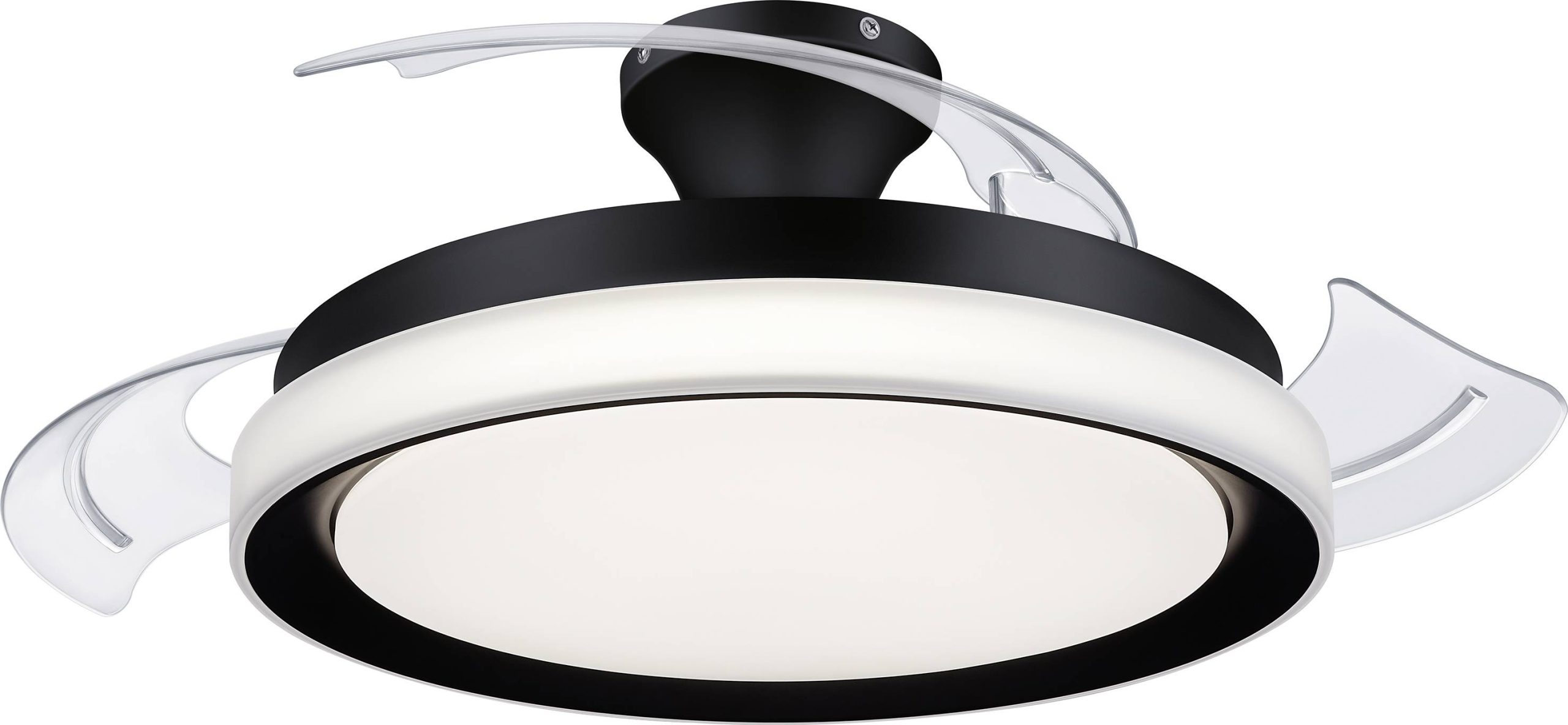 Philips LED Bliss Wentylator sufitowy 28 W, 35 W (Ø x W) 510 mm x 418 mm czarny podświetlenie, timer - obrazek 1