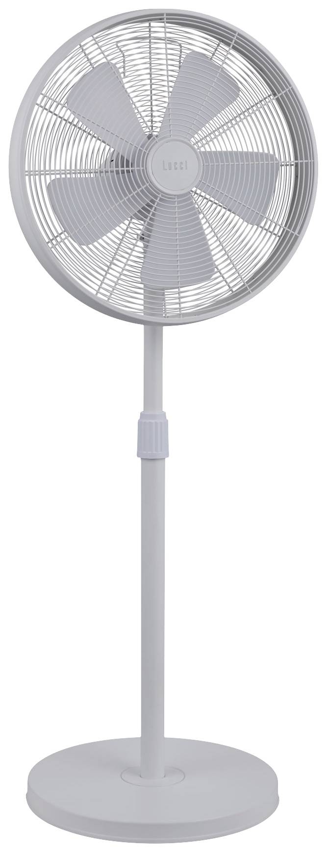 Lucci AIR BREEZE Wentylator stojący 50 W (Ø x W) 46 cm x 1220 mm biały ruch wahadłowy - obrazek 1